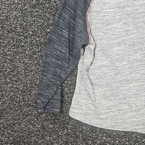 U.S. Polo Assn. Size 7 Grey & Burgandy Long Sleeve Tee Shirt T-Shirt - Picture 8 of 9